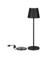 V-Tac wiederaufladbare Tischlampe, kabellos - Schwarz, IP54 Outdoor Tischlampe, Touch-dimmbar, Modell Mini