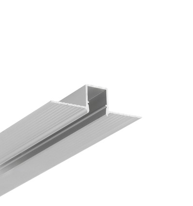 2m Aluminiumprofil HIDE10 C4 - Eloxiert, Einbau, LED-Schiene