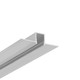 2m Aluprofil HIDE10 C4 - Unbehandeltes Aluminium, Einbau, LED-Schiene