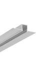 2m Aluprofil HIDE10 C4 - Unbehandeltes Aluminium, Einbau, LED-Schiene