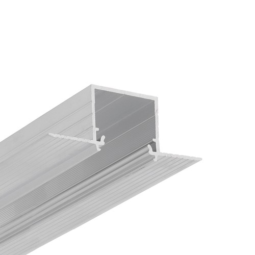 2m Aluprofil LINEA-IN20 TRIMLESS EE7F - Unbehandeltes Aluminium, Einbau, LED-Schiene