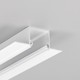 2m Aluprofil LINEA-IN20 TRIMLESS EE7F - Weiß lackiert, Einbau, LED-Schiene