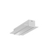 2m Aluprofil LINEA-IN20 TRIMLESS EE7F - Unbehandeltes Aluminium, Einbau, LED-Schiene
