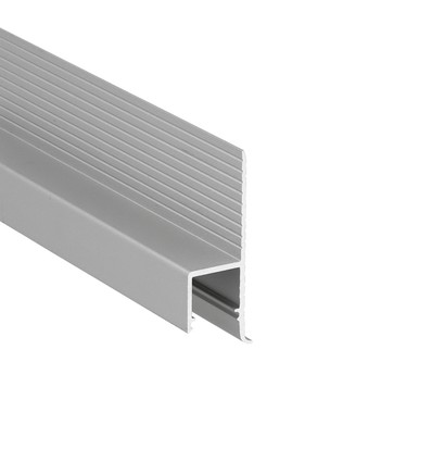 2m Aluminiumprofil OMNI10 AC2 - Eloxiert, Einbau, LED-Schiene