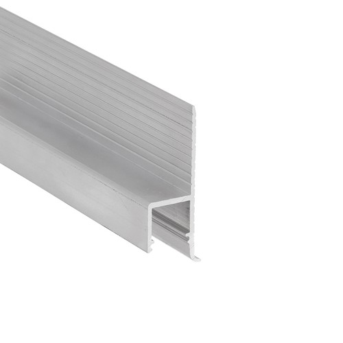 2m Aluminiumprofil OMNI10 AC2 - Unbehandeltes Aluminium, Einbau, LED-Schiene