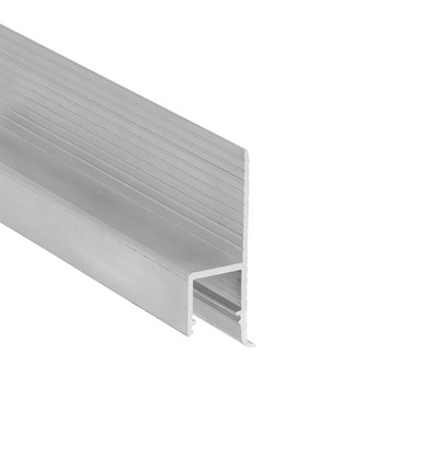 2m Aluminiumprofil OMNI10 AC2 - Unbehandeltes Aluminium, Einbau, LED-Schiene