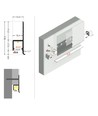 1m Aluprofil OMNI10 AC2 PLUS - Unbehandeltes Aluminium, Einbau, LED-Schiene