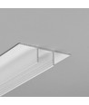 2m Aluprofil PLANE14 IN BC3 - Weiß lackiert, Einbau, LED-Schiene