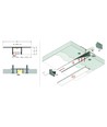 2m Aluprofil PLANE14 IN BC3 - Weiß lackiert, Einbau, LED-Schiene