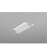 2m Aluprofil PLANE14 IN BC3 - Weiß lackiert, Einbau, LED-Schiene