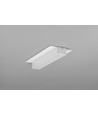 2m Aluprofil PLANE14 IN BC3 - Weiß lackiert, Einbau, LED-Schiene