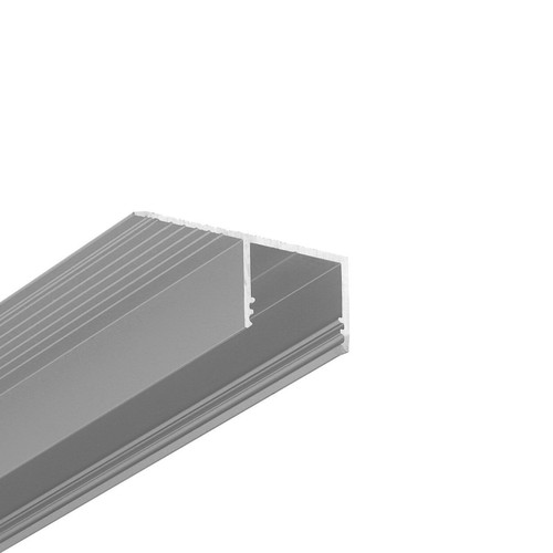 2m Aluminiumprofil PLANE14 SIDE BC3 - Eloxiert, Einbau, LED-Schiene
