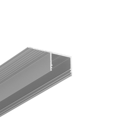 2m Aluminiumprofil PLANE14 SIDE BC3 - Eloxiert, Einbau, LED-Schiene