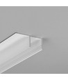 2m Aluprofil PLANE14 SIDE BC3 - Weiß lackiert, Einbau, LED-Schiene