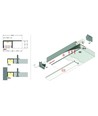 2m Aluprofil PLANE14 SEITE BC3 - Unbehandeltes Aluminium, Einbau, LED-Schiene