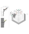 1m Aluprofil SMOOTH12 BC/Q9 - Unbehandeltes Aluminium, Einbau, LED-Schiene