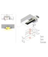 2m Aluprofil VARIO30-04 ACDE-9 - Unbehandeltes Aluminium, Einbau, LED-Schiene