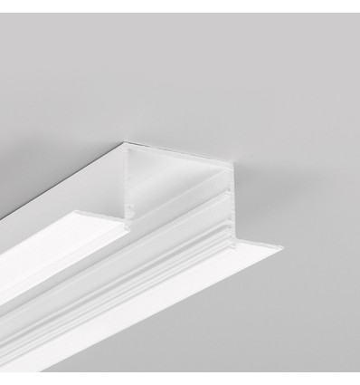 1m Aluprofil VARIO30-05 ACDE-9 - Weiß lackiert, Einbau, LED-Schiene