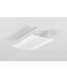 1m Aluprofil VARIO30-05 ACDE-9 - Weiß lackiert, Einbau, LED-Schiene
