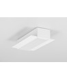 1m Aluprofil VARIO30-05 ACDE-9 - Weiß lackiert, Einbau, LED-Schiene