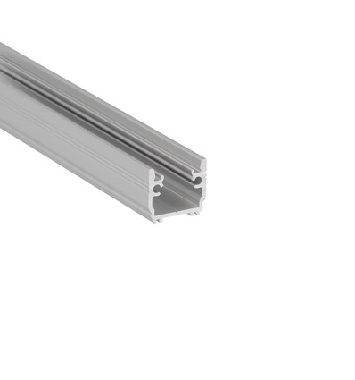2m Aluprofil FLOOR12 K/U - Eloxiert, Fliesenprofil, LED-Schiene
