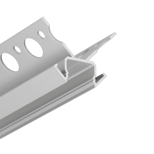 1m Aluminiumprofil UNI-TILE12 270GRAD C PLUS - Eloxiert, Fliesenprofil, LED-Schiene