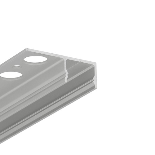 2m Aluminiumprofil UNI-TILE12 180° C PLUS - Eloxiertes Fliesenprofil, LED-Schiene