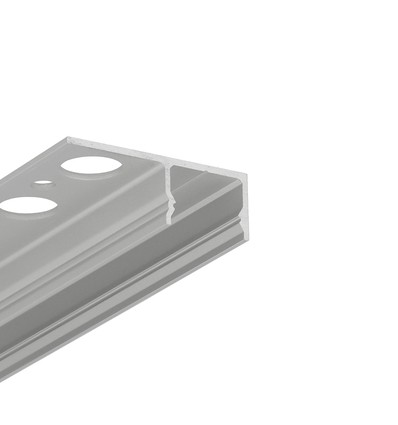 2m Aluminiumprofil UNI-TILE12 180° C PLUS - Eloxiertes Fliesenprofil, LED-Schiene