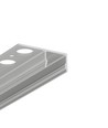 2m Aluminiumprofil UNI-TILE12 180° C PLUS - Eloxiertes Fliesenprofil, LED-Schiene