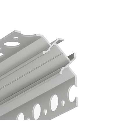 2m Aluprofil UNI-TILE12 90GR C PLUS - Eloxiertes Fliesenprofil, LED-Schiene
