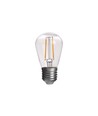 10er-Pack E27 2W LED-Leuchtmittel - ST14, COB-Filament, Klarglas