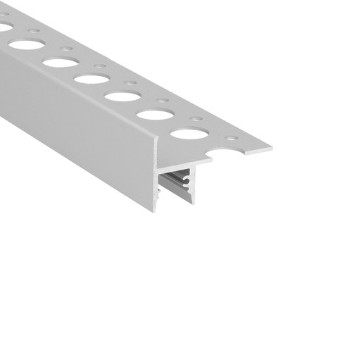 2m Aluminiumprofil UP-TILE10 A - Eloxiert, Fliesenprofil, LED-Schiene