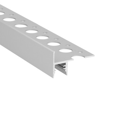 2m Aluminiumprofil UP-TILE10 A - Eloxiert, Fliesenprofil, LED-Schiene