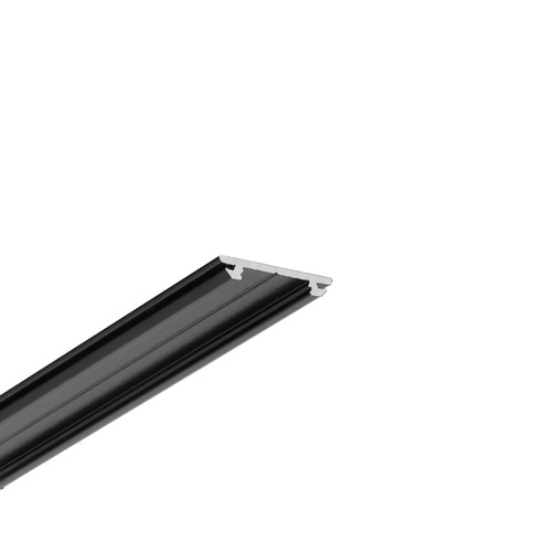 2m Aluminiumprofil ARC12 CD/U5 - Schwarz lackiert