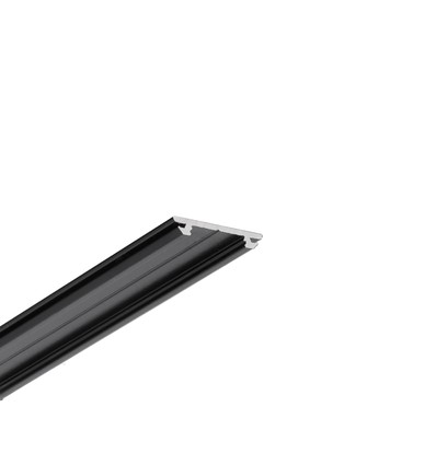 2m Aluminiumprofil ARC12 CD/U5 - Schwarz lackiert