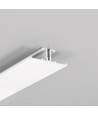 2m Aluprofil BACK10 A/UX - Weiß lackiert