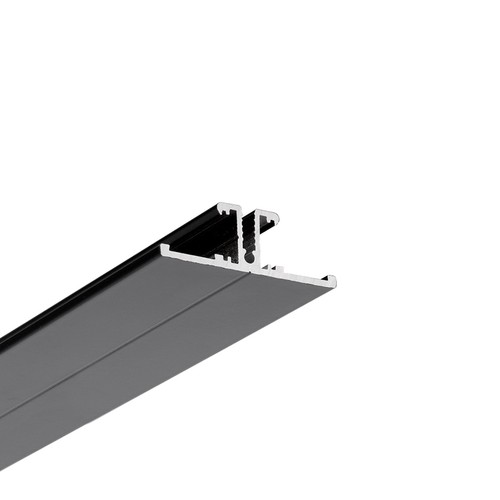 2m Aluminiumprofil BACK10 A/UX - Schwarz lackiert