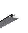 2m Aluminiumprofil BACK10 A/UX - Schwarz lackiert