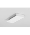 2m Aluprofil BACK10 A/UX - Weiß lackiert