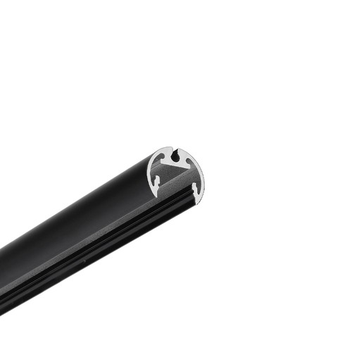 1m Aluminiumprofil PEN12 CJ - Schwarz lackiert