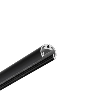 1m Aluminiumprofil PEN12 CJ - Schwarz lackiert