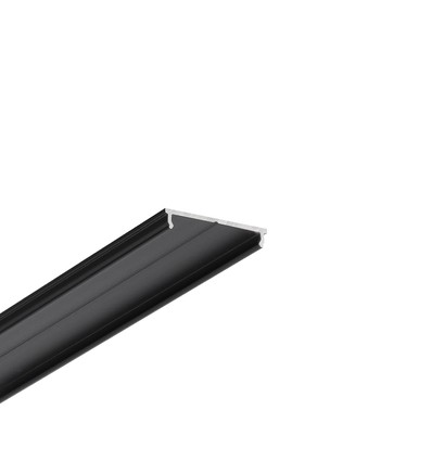 1m Aluminiumprofil FIX16 - Schwarz eloxiert