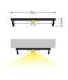 2m Aluprofil FIX16 - Unbehandeltes Aluminium