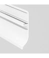 2m Aluminiumprofil SKIRT10 AC2/Q9 - Weiß lackiert
