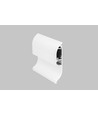 2m Aluminiumprofil SKIRT10 AC2/Q9 - Weiß lackiert