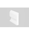 2m Aluminiumprofil SKIRT10 AC2/Q9 - Weiß lackiert