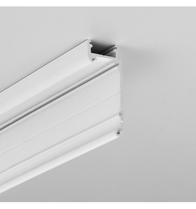2m Aluprofil WALLE12 BCD - Weiß lackiert