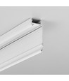 2m Aluprofil WALLE12 BCD - Weiß lackiert
