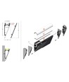 2m Aluprofil WALLE12 BCD - Weiß lackiert