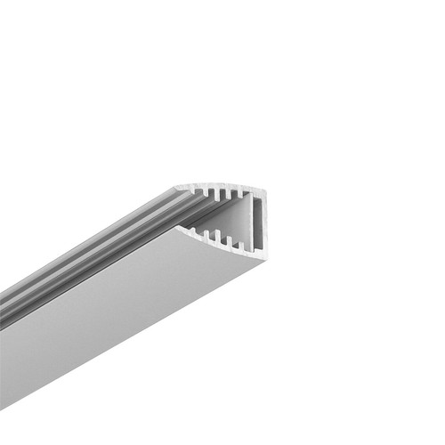 2m Aluminiumprofil MIKRO10 + 2m Montageprofil MIKRO10 - Eloxiert